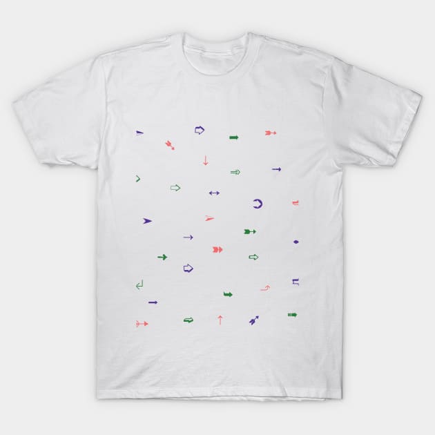 green, pink, purple arrow symbol icon T-Shirt by WwsNttb